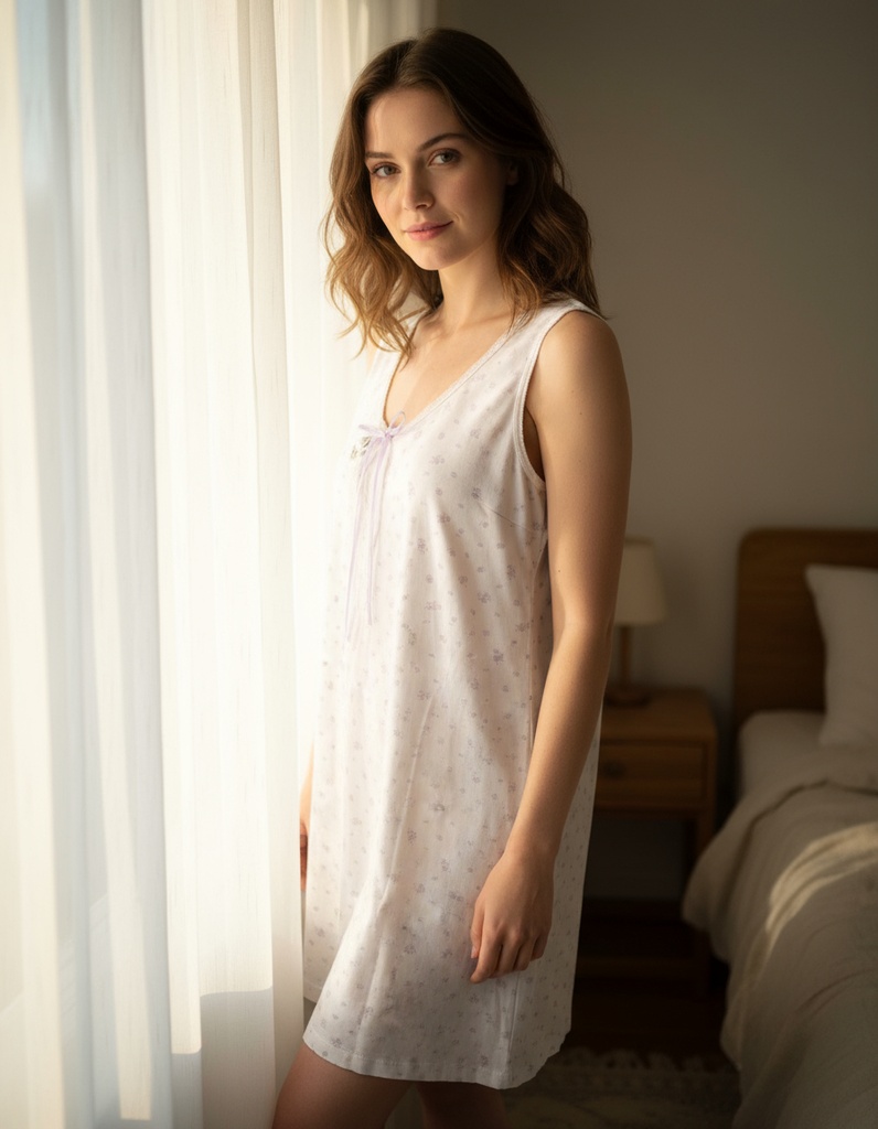 Camison De Verano Algodon Musculosa Marcela Ferz 827303