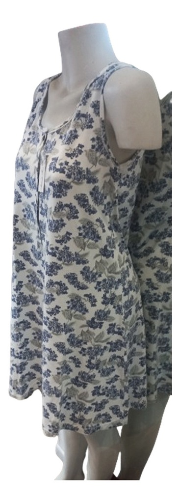 Camison De Verano Algodon Estampado Marcela Ferz 827443