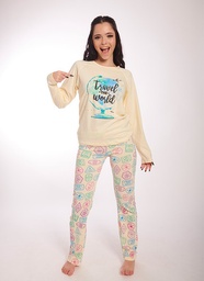 Pijama Nena Niña De Algodon Estampado Travel Mumi Dolls 5128