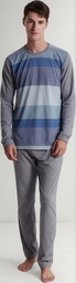 Conjunto Pijama De Hombre Tres Ases Rayado Hombre Art 705