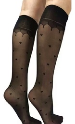 Media 3/4 Silvana Corazones Kiss Corona Lycra Art 0835k