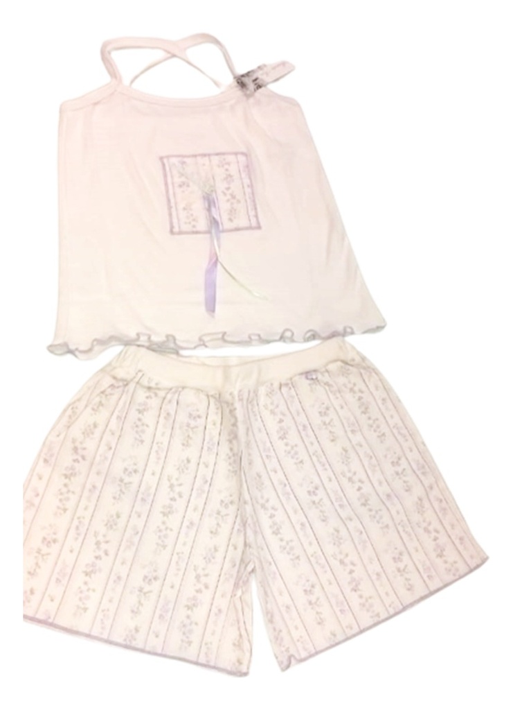 Pijama De Nena Verano Musculosa + Short Marcela Ferz