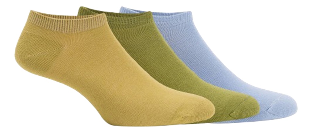 Media Mujer Soquete Corto De Algodon Pack X3 Stylo A172