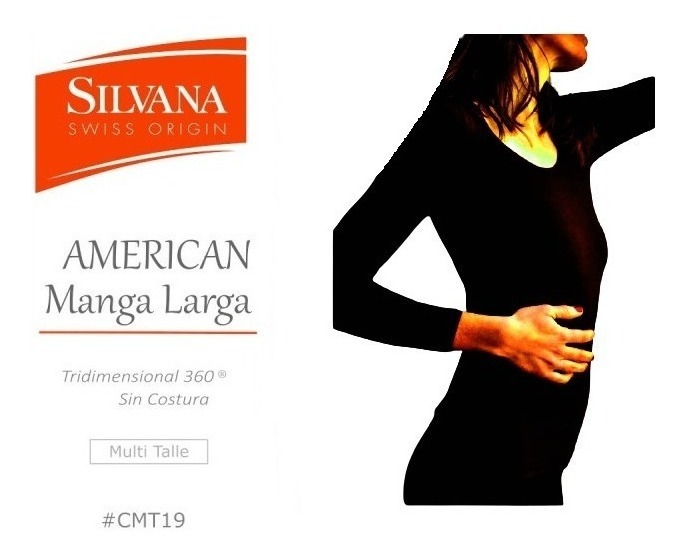 Camiseta Manga Larga Termica  Silvana American  Art Cmt19