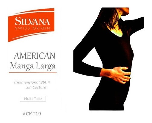 Camiseta Manga Larga Termica  Silvana American  Art Cmt19