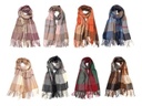 Bufanda Pashmina Chalina Ruana Cuadrille Colores Divina 6000