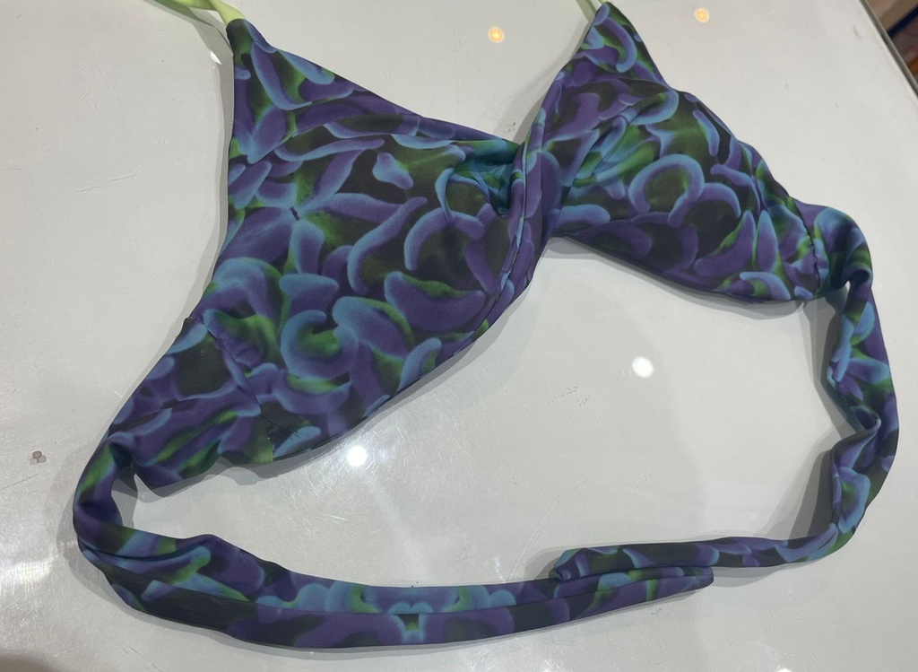 Corpiño Bikini Torzado  Estampado La Caprichosa 1036