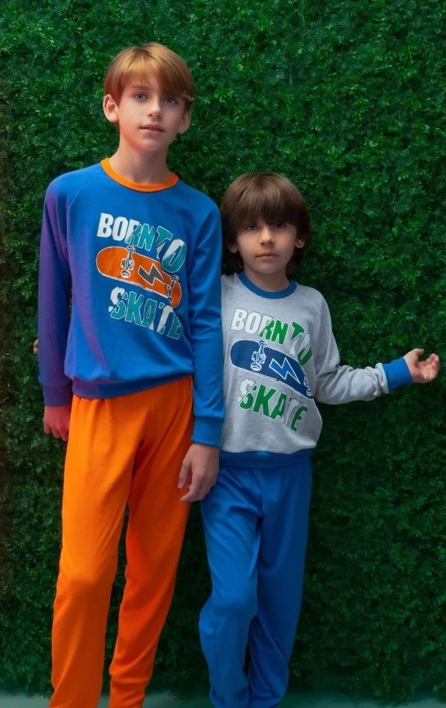 Pijama Invierno Varon Nene Algodon Grueso Marey 8025