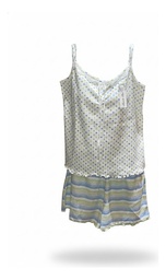 [FER828103BLACEL2] Pijama Manga Corta Con Short Verano Algodon Ferz 828103