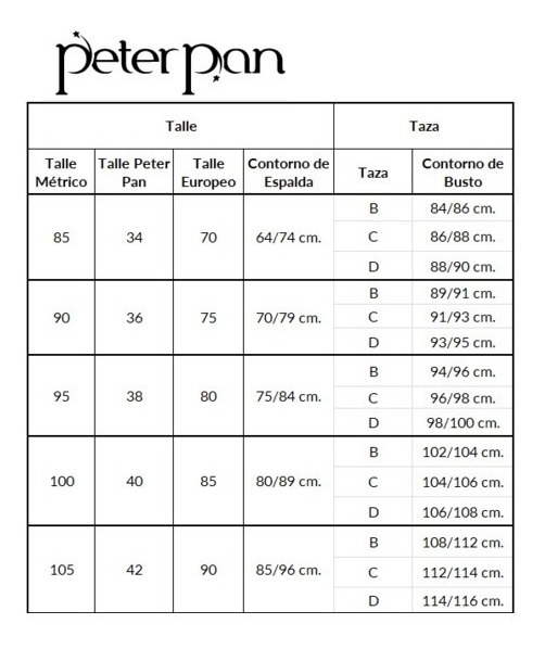 Corpiño De Encaje Largo Peter Pan