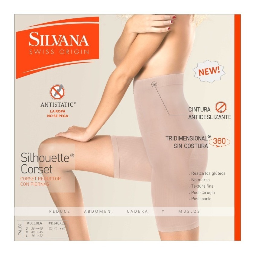 Short Reductor Con Pierna Silhouette Corset Silvana B110la