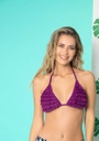 Bikini Triangulo Malla Corpiño Con Volados Bianca Ar 3061