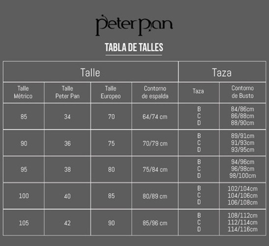 Corpiño Reductor Con Aro Simplex  Peter Pan Art 509