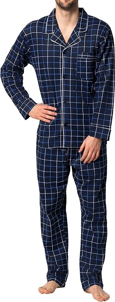 Pijama Hombre Invierno Grueso Viyela Botones Polo Club 