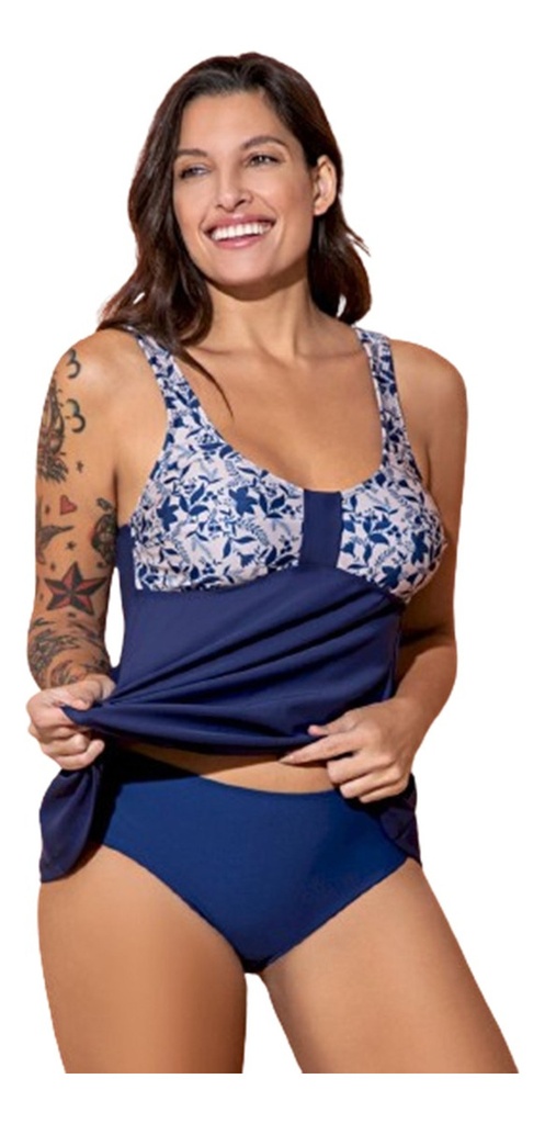 Tankini Talle Del 3 Al 9 Malla Traje De Baño Bianca 24238