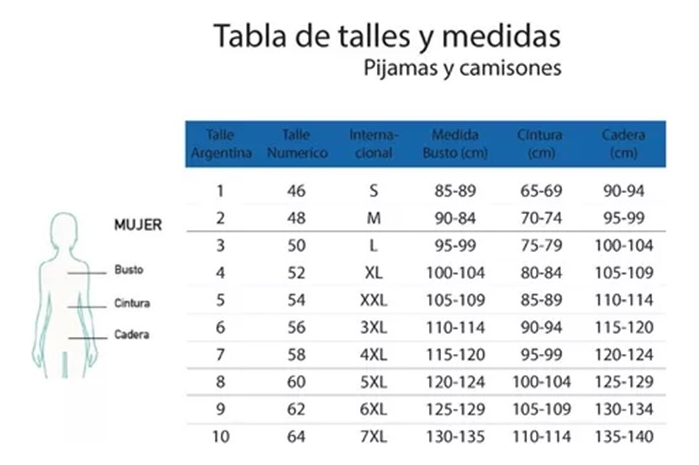 Camison Señora  Algodon Manga Larga Wassarette Art 61405