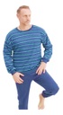 Pijama Hombre Invierno Algodon Cuello Redondo Silor 1301