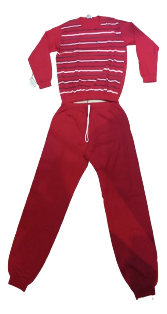Pijama Hombre Invierno Varon Algodon Jersey Rayas Silor 400