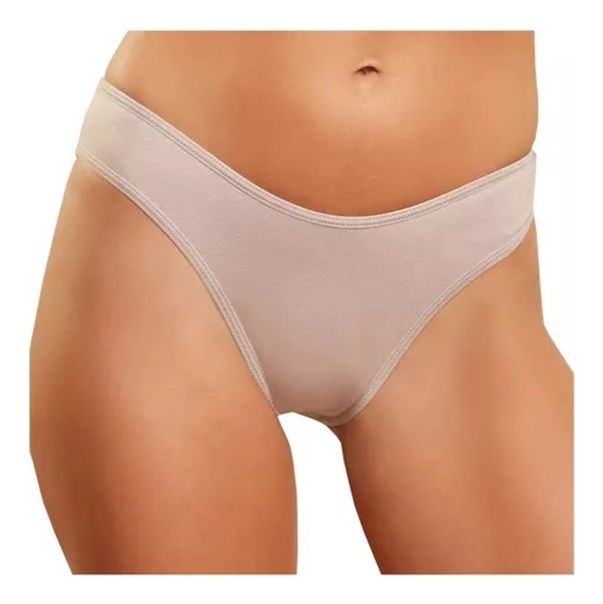 Bombacha Vedettina Bikini De Algodon Y Lycra Basica Gyg 1003