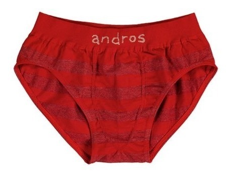 Calzoncillo Slip Nene Niño Algodon Talle 4 A 12 Andros 5508