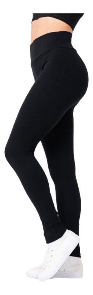 Calza Chupin Legging Termica Frizada Cintura Alta 1 Al 7