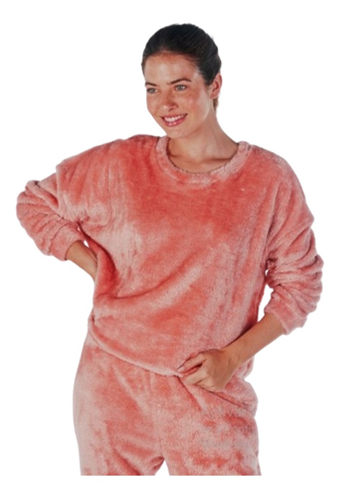 Pijama De Peluche Plush Abrigado De Mujer Maria Pia 526