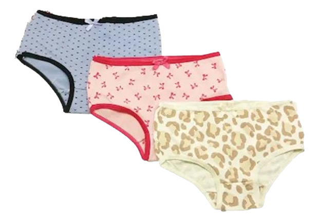 Bombacha Culotte Nena Pack X 3 Algodon 92%  Corinto Art 9899