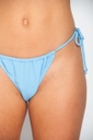 Bikini Triangulo + Colaless Fruncida Para Atar Valus Oceano