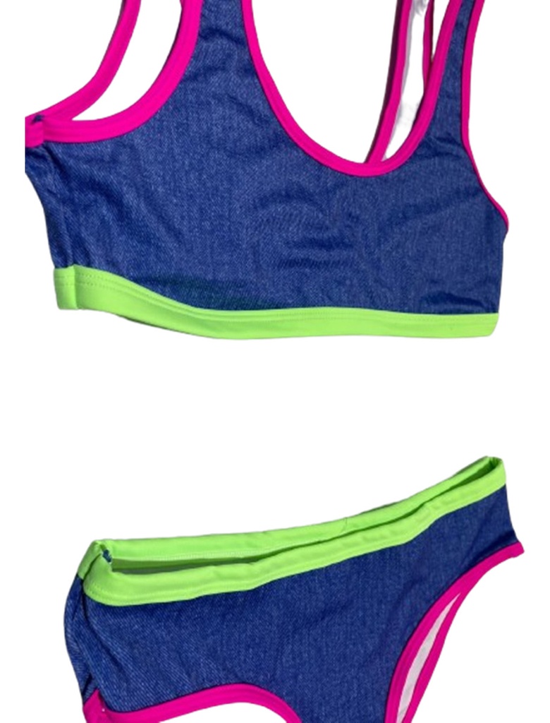 Bikini Traje De Baño Jean Lineas Fluo Tutta La Frutta 400 25