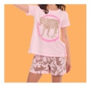 Pijama Nena Remera Short Algodon Print Verano Mumi Doll 5149