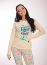 Pijama Nena Niña De Algodon Estampado Travel Mumi Dolls 5128