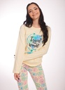 Pijama Nena Niña De Algodon Estampado Travel Mumi Dolls 5128