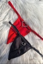 Tanga Hilo Strass Corazón Cierre Cadenas Sexy Eroticas