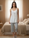 Pijama Solera + Pantalon Capri De Verano Algodon Ferz 828191