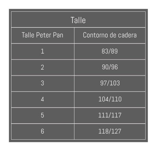 Vedettina De Lycra Y Puntillas Art 111 Peter Pan