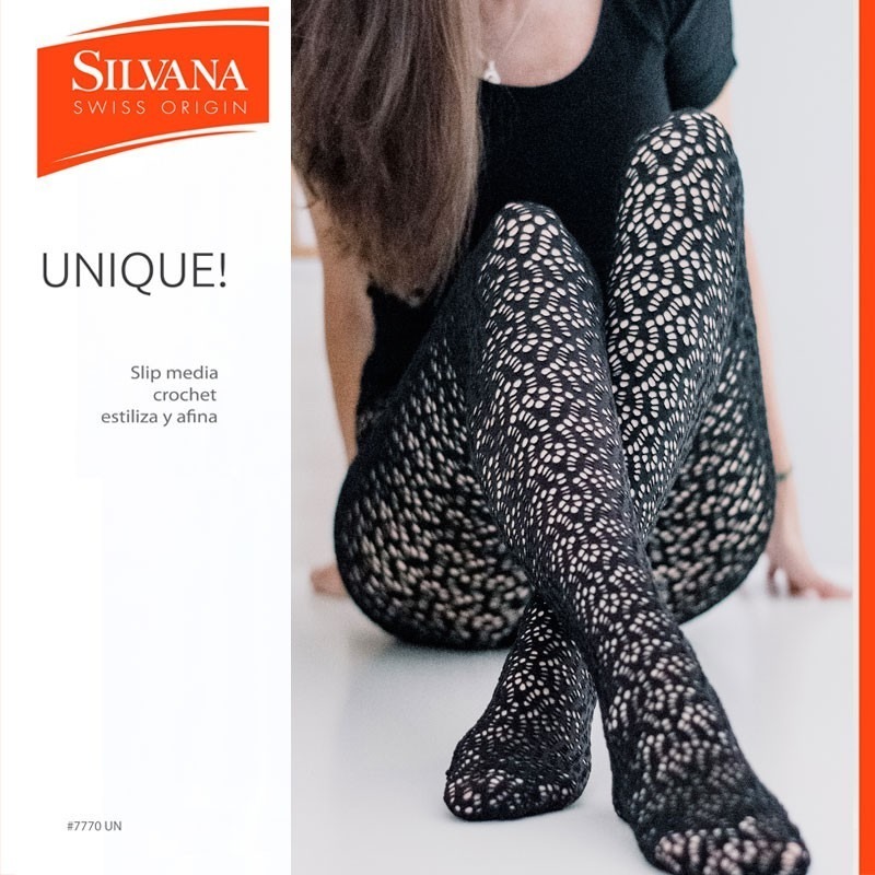 Media De Encaje Unique Silvana Invierno 2020