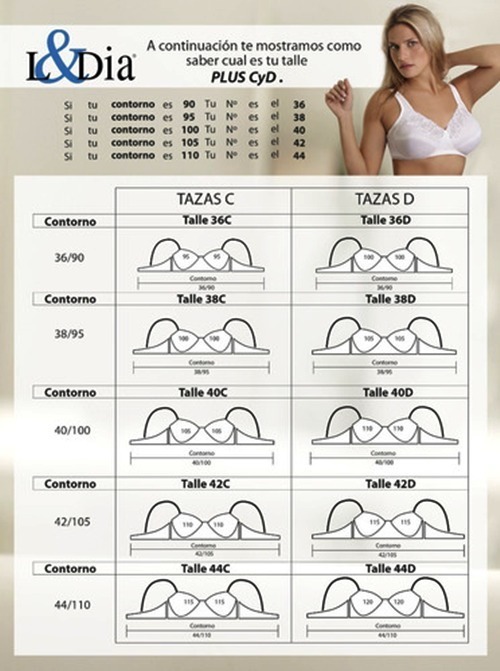 Corpiño Reductor Modelador Con Aro Lidia Ar 535 Talle 90/120