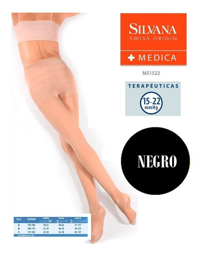 Media Terapeutica Medica Silvana Compresion 15-20 Art M51522