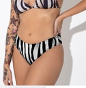 Bombacha Colaless Alta Malla Bikini Estampada Bianca 24280