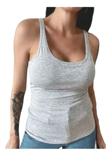 Musculosa Bretel Corpiño Interno Algodón Lycra Marisabel 617