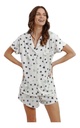 Pijama De Mujer Botones Verano Camisa + Short Maria Pia 553