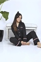Pijama De Mujer Botones Invierno 100% Algodon Georgette 367