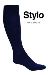 Media De Vestir 3/4 Hombre Larga Hilo Algodon Stylo Art 570