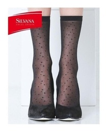 Silvana Medias Soquete Lycra Cosmic Fantasia Pintitas 0035c