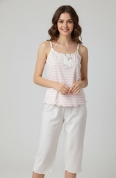 Pijama Musculosa Solera Con Capri Algodon Ferz 828145