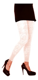 Medias Panty Legging Floral Fantasia Sin Pie Mora 2329