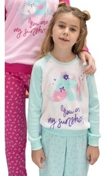 Pijama De Nena Invierno Algodon Grueso Marey 6041