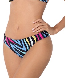 Bombacha Colaless Alta Malla Bikini Estampada Bianca 24280