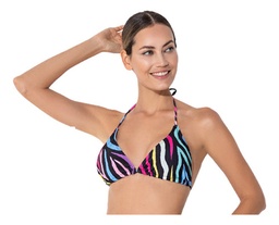 Bikini Triangulo Print Malla Corpiño Clasico Bianca  24267