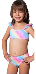 Bikini Malla Nena Niña Estampada Multicolor Bianca Mar 24261